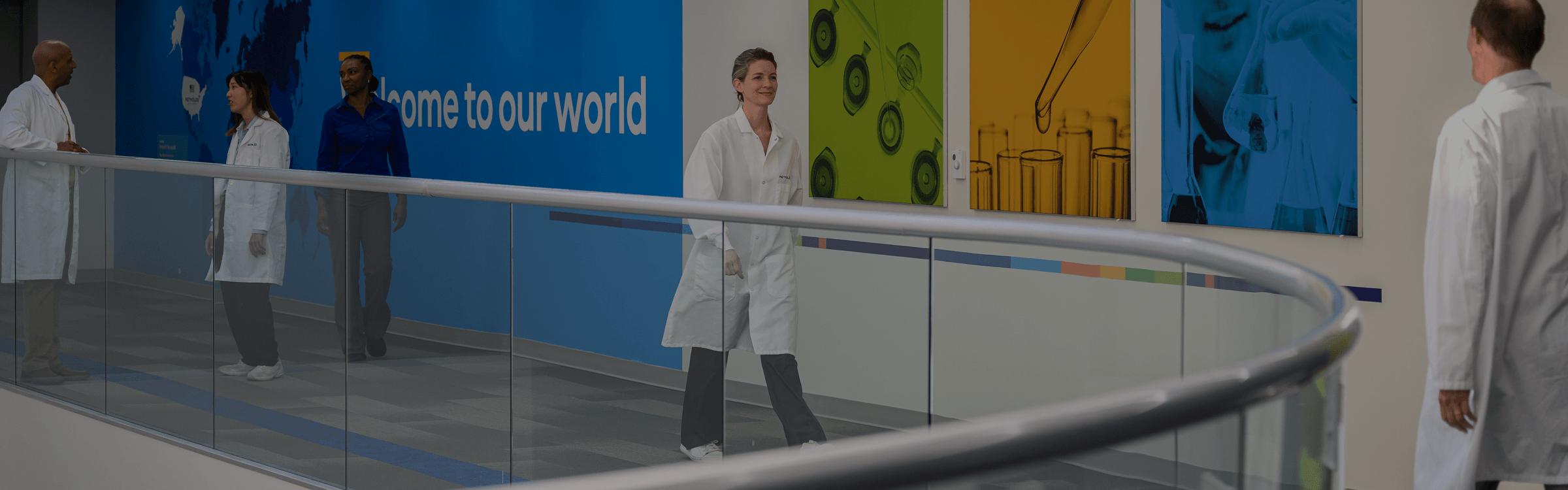Scientists walking
